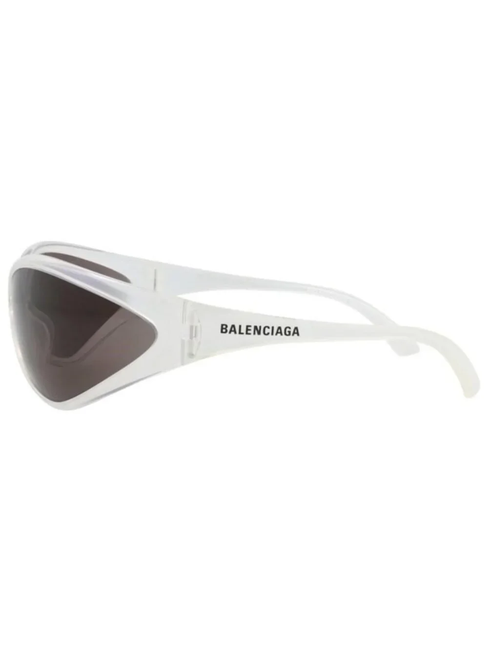 New Balenciaga Unisex Shield/Wrap Crystal Crystal Grey Fashion Designer Sunglass